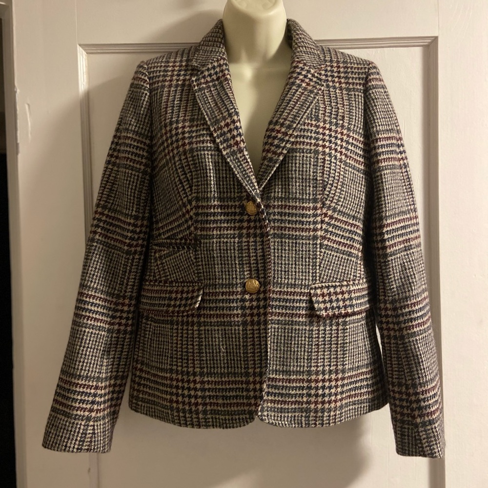 J. Crew Plaid Schoolboy Jacket Blazer